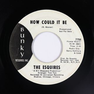 Crossover Soul 45 - Esquires - How Could It Be - Bunky - Mp3