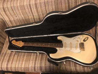 Vintage Fender Squier Telecaster Made In Japan Parts Guitar With Case