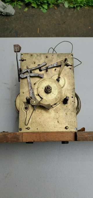 Antique English Tall Case / Grandfather Clock Movement 8 - Day