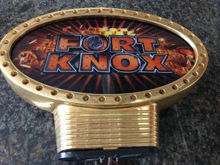Igt Fort Knox Slot Machine Topper Lighted Sign Project