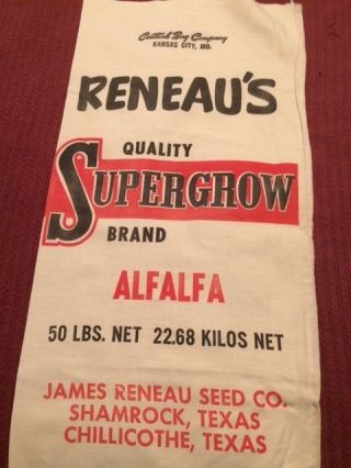 Vintage Feed Sack,  Reneau 