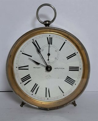 Antique Ansonia Time Only Wind - Up Clock,  York,  Usa,  Circa 1895