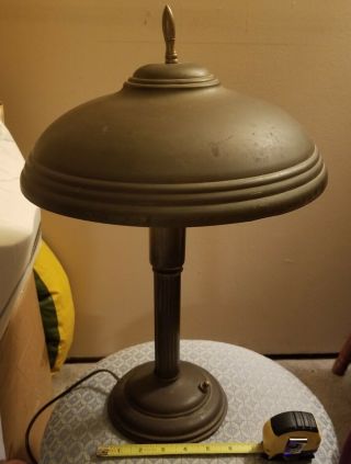 Vintage Antique Dome Shade Desk Lamp Metal