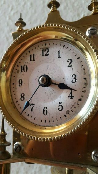 Gustav Becker 400 Day Clock,  Torsion Dome Clock,  Antique Anniversary Clock