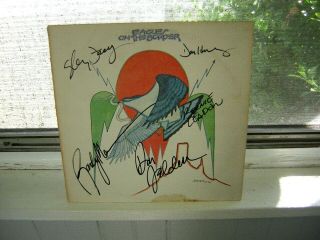 Eagles Signed Lp On The Border 1972 By 5 Members Of The Band