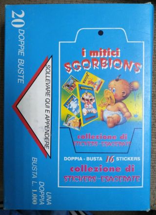 (1) Mitici Sgorbions Full Box With 20 Double Packs Garbage Pail Kids