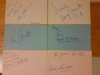 The Goons And Larry Stephens Autographs.  Very Rare Set