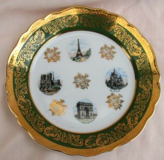 Vintage Limoges Paris France Porcelain Art Plate 7.  5 "