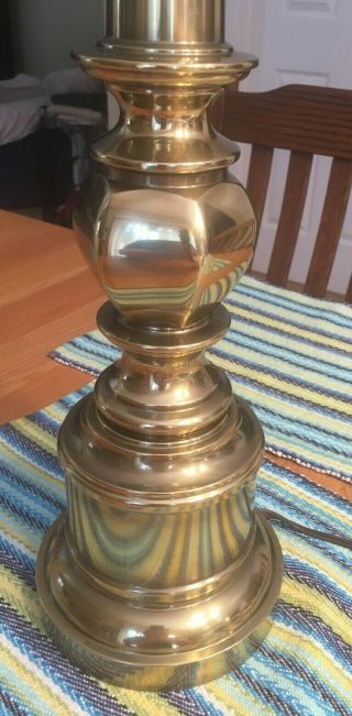 Vintage Stiffel Antique Brass Table Lamp In