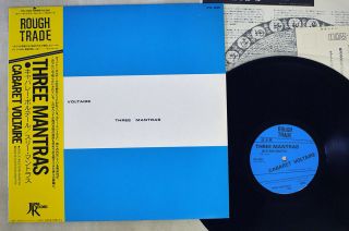 Cabaret Voltaire Three Mantras Rough Trade Rtl - 2001 Japan Obi Promo Vinyl 12