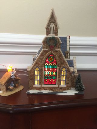 Dept 56 Church Of The Holy Light Church And Nativity Scene Only
