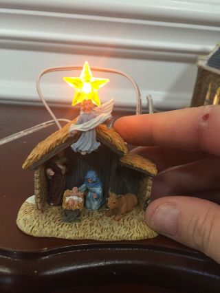 Dept 56 Church Of The Holy Light Church And Nativity Scene Only 2
