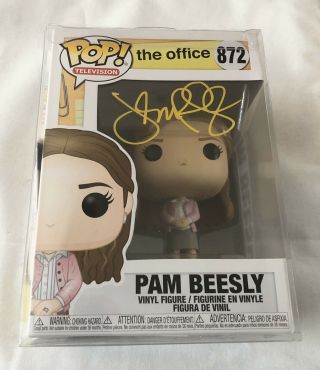 Jenna Fischer Signed Pam Beesly The Office Funko Pop Figure Auto Ga