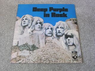 Deep Purple In Rock Uk Vinyl Lp 12 " Album 1970 Emi Harvest Shvl 777 Prog Rock
