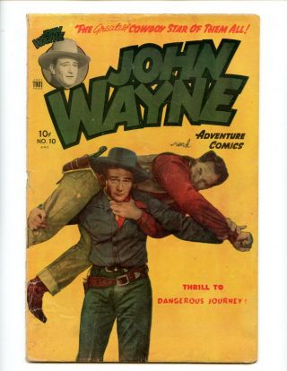 John Wayne Adventure Comics 10 Photo Cover,  Presents Fairly Well