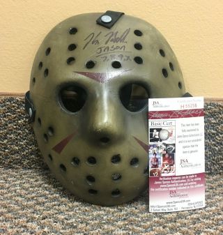 Friday The 13th Mask Signed Kane Hodder Jason Voorhees Vs.  Freddy Neca Rare Prop