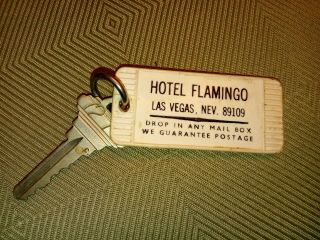 Vintage Las Vegas Flamingo Casino Hotel Motel Room 727 Key W Fob Gambling