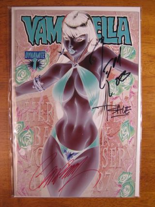 Vampirella 1 " Negative " Var.  3x Signed Campbell•loeb•sale Hot Stuff