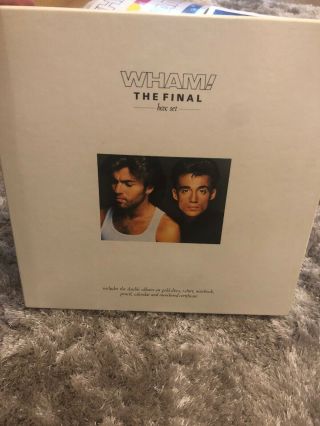 Wham The Final Box Set 2 x GOLD Vinyl Record No 12055 Shirt Pencil Etc 2
