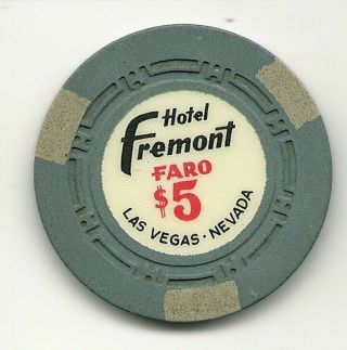 $5 Chip From The Fremont Casino,  Las Vegas,  Nevada