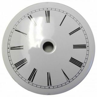 Replacement White French Clock Enameled Dial Roman Numerals 95mm - Cd64