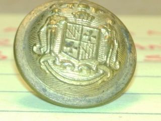 Antique Civil War MARYLAND State Seal OFFICERS Button Indian Wars Horstmann 3