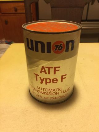 Vintage Union 76 Atf Oil Can Nos.  Full 1 Qt.  Vg Cond.