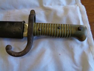 Antique 1873 French Chassepot Sword with Sheath 2