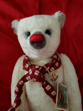 Heidi Steiner Mohair Teddy Bear “FLAKE” Fully Jointed 20” with Growler - Pre - Owne 2