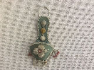Antique Native American Beaded Bead Wall Hanger? Iroquois