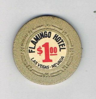 Flamingo Hotel Las Vegas - $1 Casino Chip - 1968 Hce Mold - Book $75 - $99