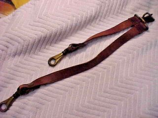 Indian Wars Us Army Cavalry Swivels & Sword Hanger On Leather Straps - " Ghw "