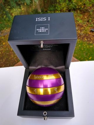Sharper Image Most Difficult Puzzle Ever The ISIS I ORB Purple Gold No History 3