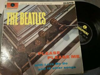 The Beatles - Please Please Me - Rare Early Uk Mono Repress Vinyl Record 1963