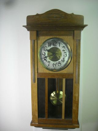 Gustav Becker Silesia German Clock T & S Has Been Ultrasonic Cleaned & Serviced