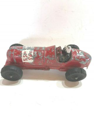 Vintage Red Hubley Die Cast Race Car 5 3