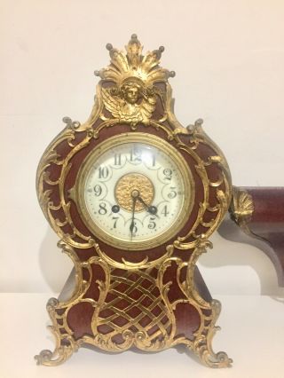 Antique French Boulle Clock On Wall Bracket 3