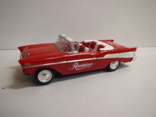 1957 Red Chevy Convertible Reminisce Bank Liberty Classics Diecast Promo