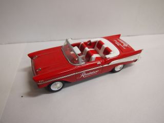 1957 Red Chevy Convertible Reminisce Bank Liberty Classics Diecast PROMO 2