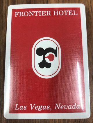 Vintage Frontier Hotel Las Vegas Casino Playing Cards