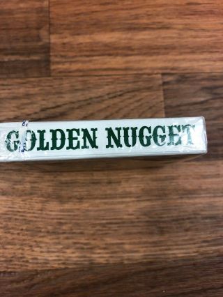 Vintage Golden Nugget Las Vegas Casino Playing Cards Green Deck Downtown 2