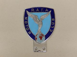 Vintage Rafa Royal Air Force Association Motor Club Car Badge Auto Emblem