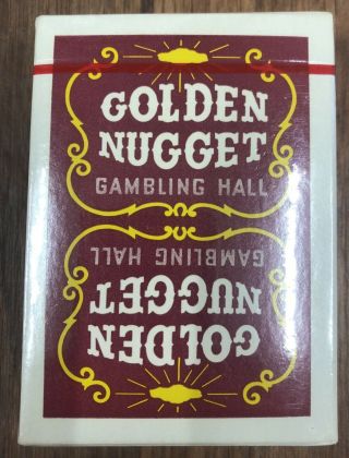 Vintage Golden Nugget Las Vegas Casino Playing Cards Red See Discription 2
