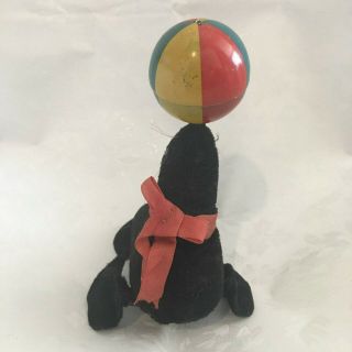 Vintage Modern Toys Waddling Wind Up Toy Seal with Ball and Key 2