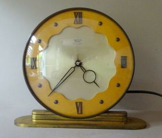 Vintage Art Deco Smiths Sectric Electric Mantle Clock -