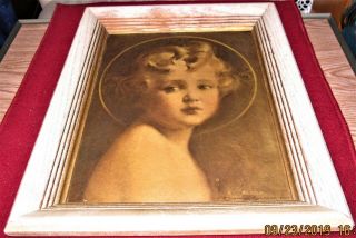 Vintage Baby Child Jesus Picture Light of the World by Bosseron Chambers 3