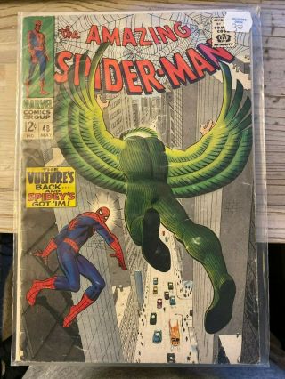 The Spider - Man 48,  Vg,  1st App Blackie Drago As Second Vulture Key