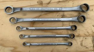 Vintage Craftsman - V - Series Double Box End Wrenches Sae Usa Made