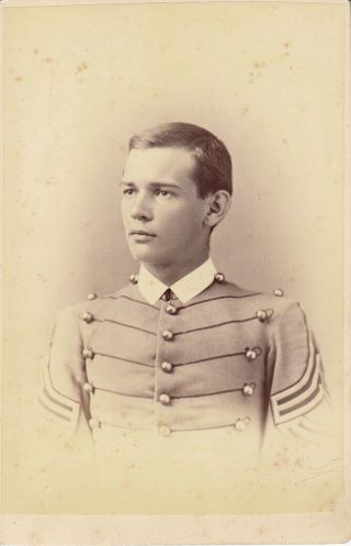 1881 West Point Cabinet Photo Named Military Academy & Wwi General 110