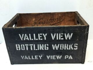 Vintage Wood Crate VALLEY VIEW PA Bottling Works/Keystone Ginger Ale wooden box 3